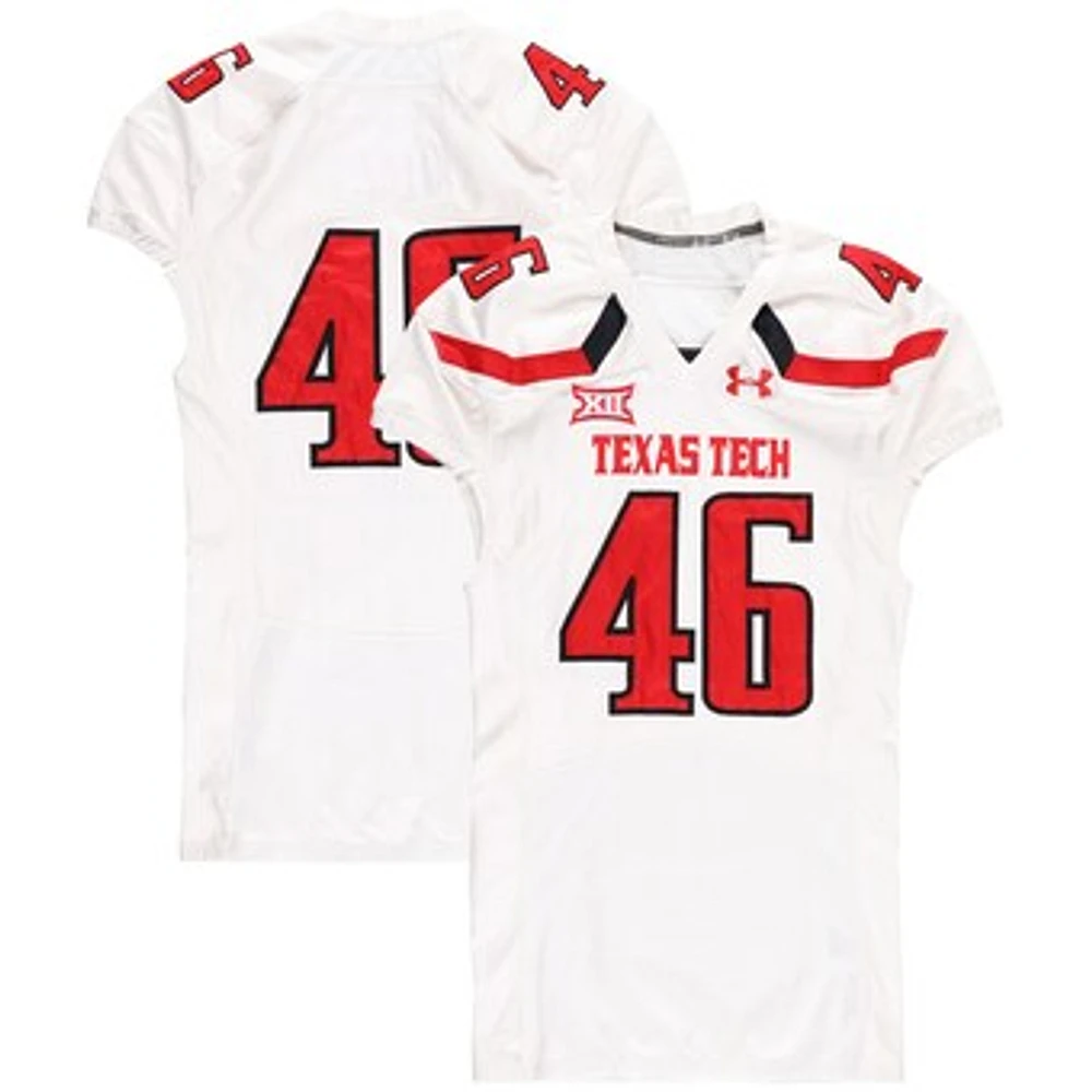 Texas Tech Red Raiders Team-Issued #46 White Jersey from the 2016 NCAA Football Season