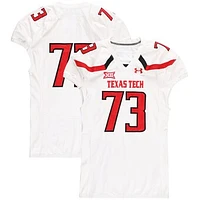 Texas Tech Red Raiders Team-Issued #73 White Jersey from the NCAA Football Season