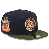 Men's New Era Navy Seattle Mariners  Sprouted 59FIFTY Fitted Hat