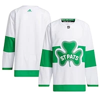 Men's adidas  White Toronto Maple Leafs St. Patricks Alternate Primegreen Authentic Jersey