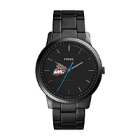 Men's Fossil  Black St. Mary's Cardinals Minimalist Slim Stainless Steel Watch
