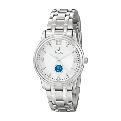 Men's Bulova  Silver Niagara Falls Culinary Institute Stainless Steel Quartz Watch