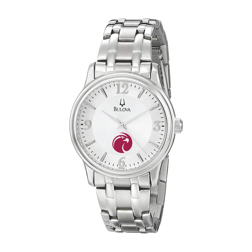 Men's Bulova Silver Seattle Pacific Falcons Stainless Steel Quartz Watch
