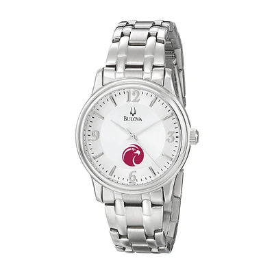 Men's Bulova  Silver Seattle Pacific Falcons Stainless Steel Quartz Watch