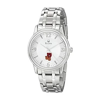 Men's Bulova  Silver Ursinus Bears Stainless Steel Quartz Watch
