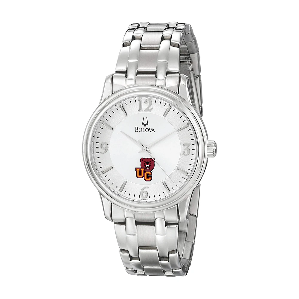 Men's Bulova Silver Ursinus Bears Stainless Steel Quartz Watch