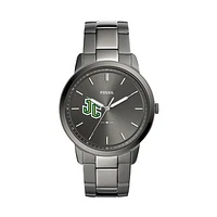Men's Fossil  Gray New Jersey City Gothic Knights Minimalist Three-Hand Smoke Watch