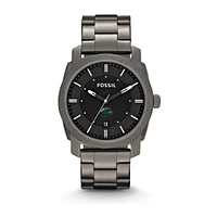 Men's Fossil Northeastern State Riverhawks Machine Smoke Stainless Steel Watch