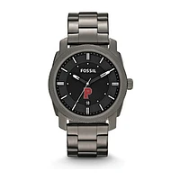 Men's Fossil Pacific Boxers Machine Smoke Stainless Steel Watch