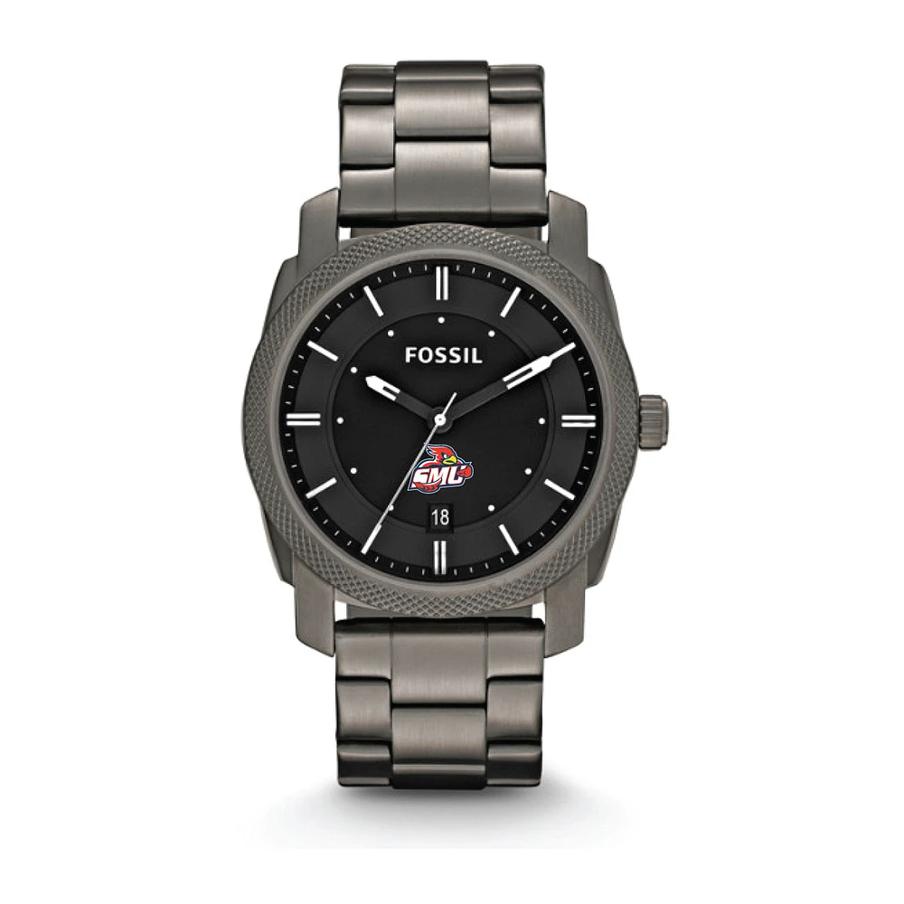 Men's Fossil St. Mary's Cardinals Machine Smoke Stainless Steel Watch