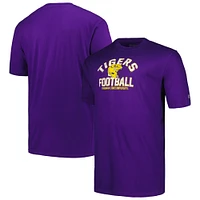 Men's Champion Purple LSU Tigers Big & Tall Football Helmet T-Shirt