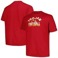 Men's Champion Cardinal USC Trojans Big & Tall Football Helmet T-Shirt