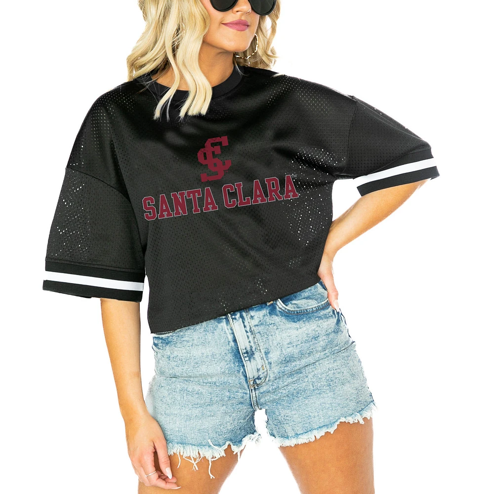 Women's Gameday Couture Black Santa Clara Broncos Game Face Fashion Jersey