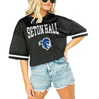 Women's Gameday Couture  Black Seton Hall Pirates Game Face Fashion Jersey