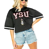 Women's Gameday Couture  Black Youngstown State Penguins Game Face Fashion Jersey