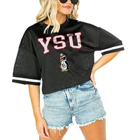 Women's Gameday Couture  Black Youngstown State Penguins Game Face Fashion Jersey