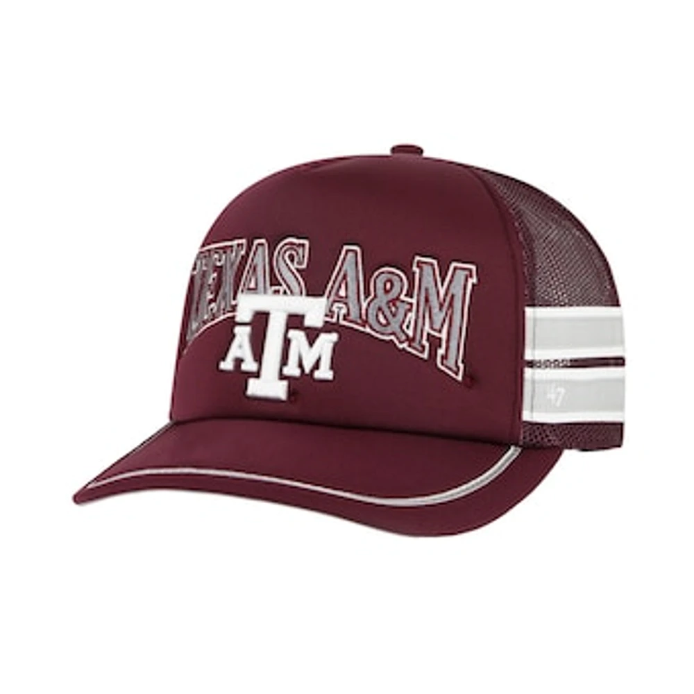 Men's '47 Maroon Texas A&M Aggies Sideband Trucker Adjustable Hat