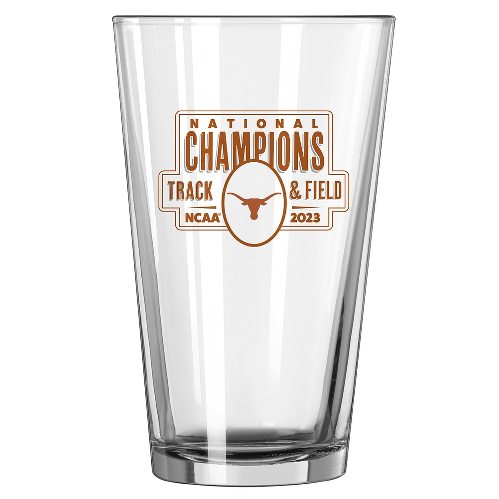 Texas Longhorns 2023 NCAA Women’s Outdoor Track & Field National Champions 16oz. Pint Glass