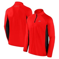 Men's Red Formula 1 Tech Raglan Quarter-Zip Top