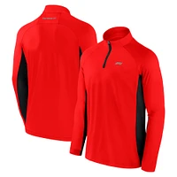 Men's Red Formula 1 Tech Raglan Quarter-Zip Top