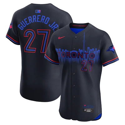 Men's Nike Vladimir Guerrero Jr. Navy Toronto Blue Jays 2024 City Connect Elite Player Jersey