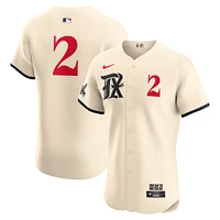 Men's Nike Marcus Semien Cream Texas Rangers City Connect Elite Player Jersey