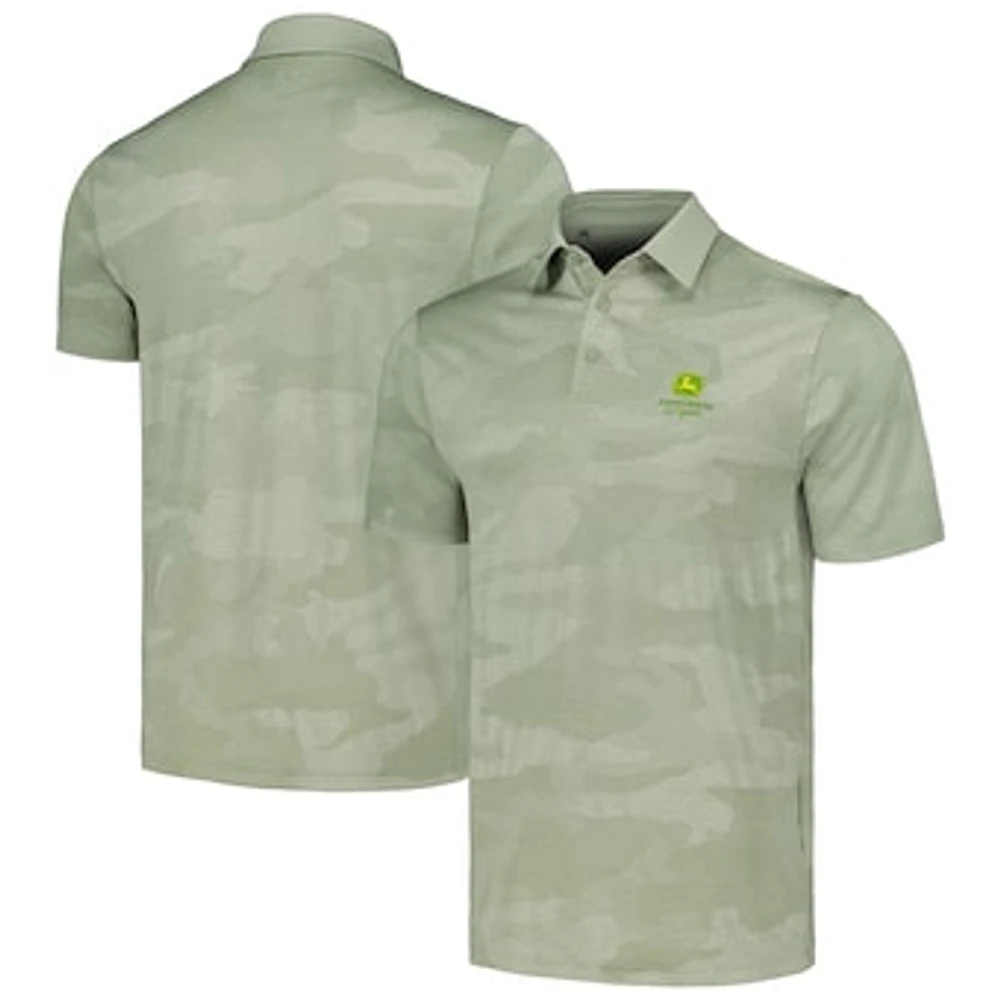 Men's Under Armour Green John Deere Classic Playoff 2.0 Bandit Camo Polo