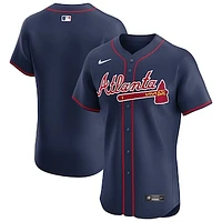 Men's Nike Navy Atlanta Braves Alternate Elite Jersey