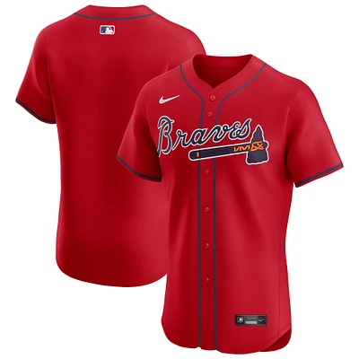 Men's Nike Red Atlanta Braves Alternate Elite Jersey