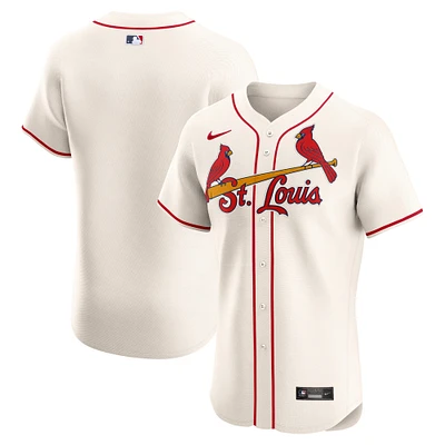 Men's Nike Cream St. Louis Cardinals Alternate Elite Jersey