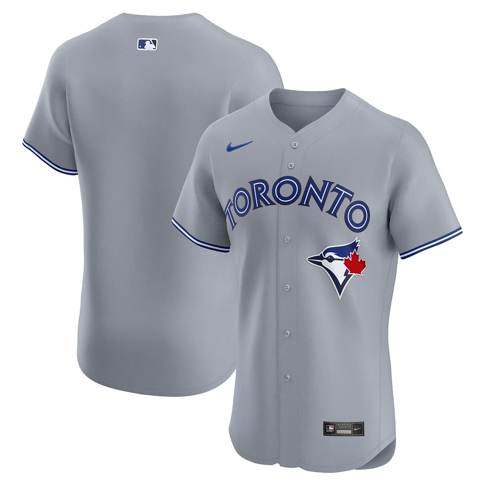 Men's Nike Gray Toronto Blue Jays Road Elite Jersey