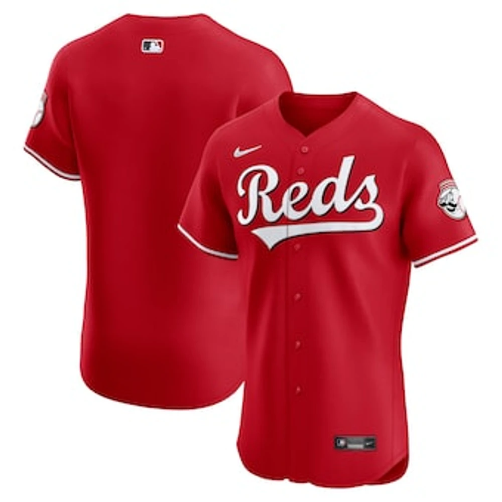 Men's Nike Red Cincinnati Reds Alternate Vapor Premier Elite Patch Jersey