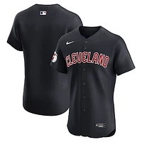 Men's Nike Navy Cleveland Guardians Alternate Vapor Premier Elite Patch Jersey