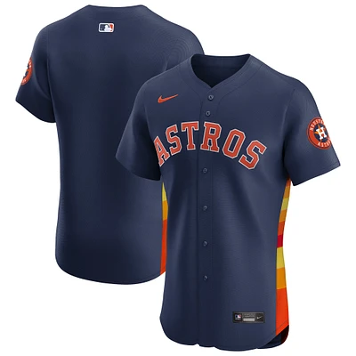 Men's Nike Navy Houston Astros Alternate Vapor Premier Elite Patch Jersey