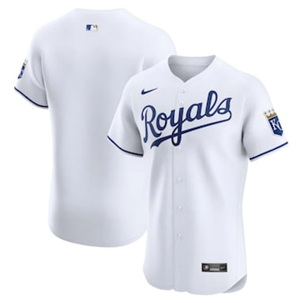 Men's Nike White Kansas City Royals Home Elite Jersey