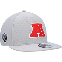 Men's New Era Gray Las Vegas Raiders 2024 Pro Bowl 9FIFTY Adjustable Snapback Hat