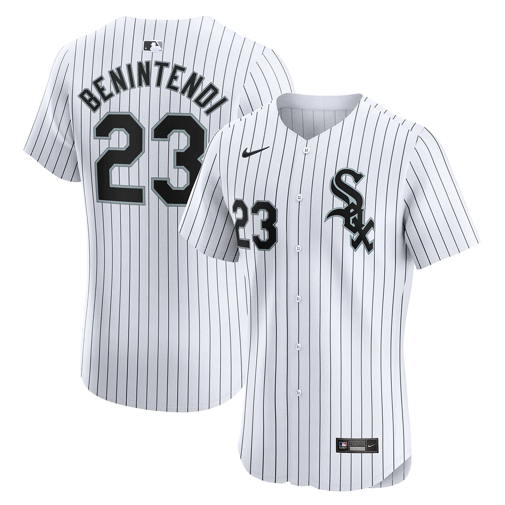 Men's Nike Andrew Benintendi White Chicago Sox Home Elite Player Jersey