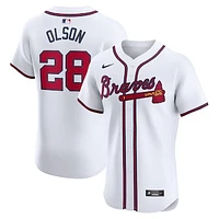 Men's Nike Matt Olson White Atlanta Braves Home Elite Player Jersey