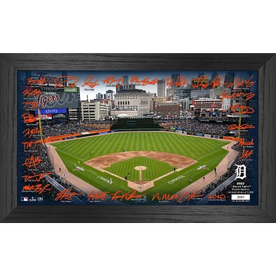 Highland Mint Detroit Tigers 12" x 20" Facsimile Signature Field Panoramic Framed Photo