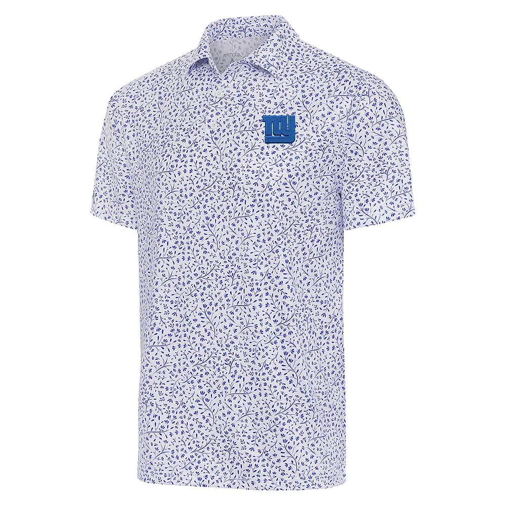 Men's Antigua White New York Giants Motion Polo