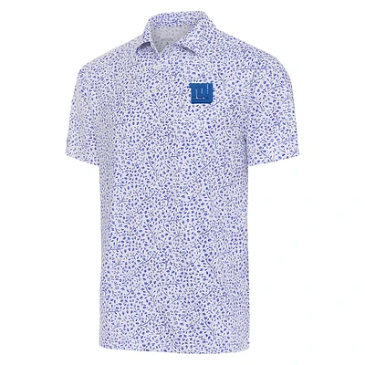 Men's Antigua White New York Giants Motion Polo
