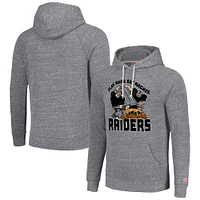 Unisex Homage Gray Las Vegas Raiders NFL x Guy Fieri’s Flavortown Tri-Blend Pullover Hoodie