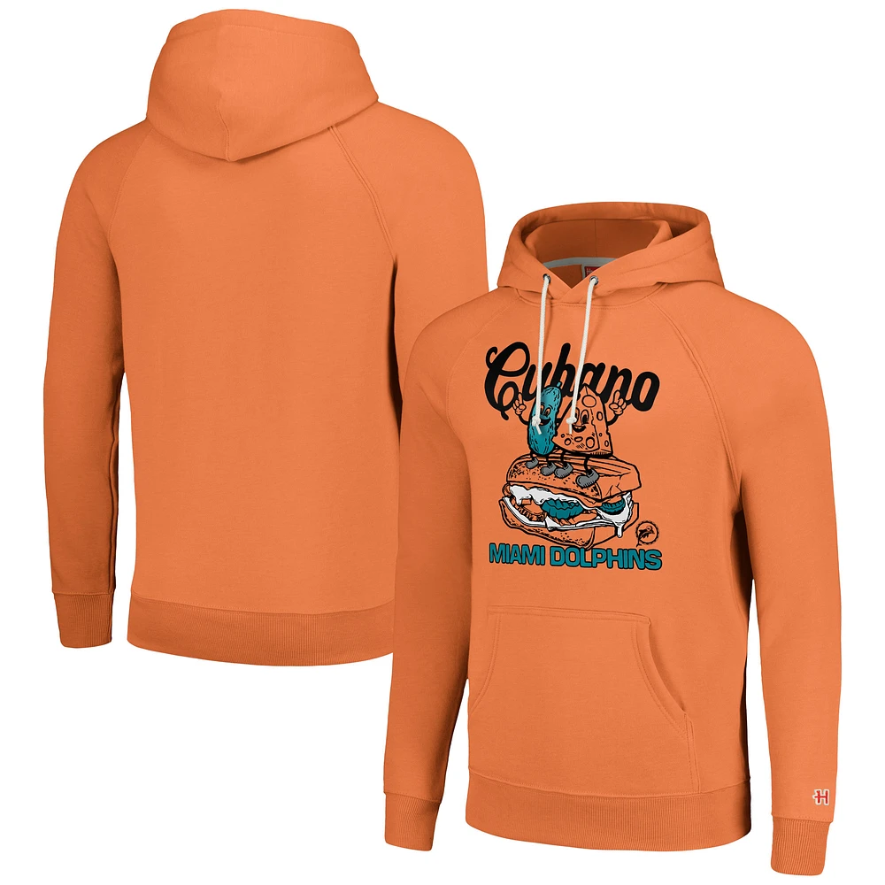 Unisex Homage Gray Miami Dolphins NFL x Guy Fieri’s Flavortown Tri-Blend Pullover Hoodie