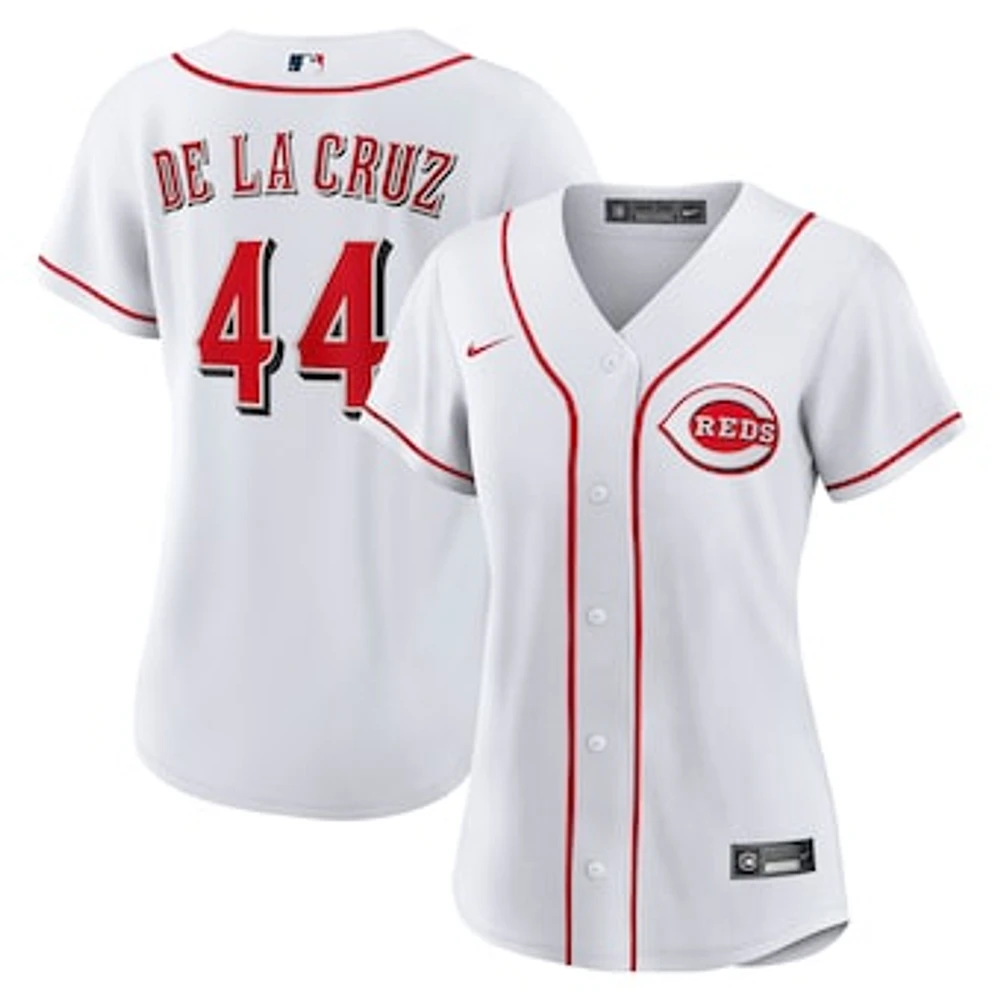 Women's Nike Elly De La Cruz White Cincinnati Reds Home Replica Jersey