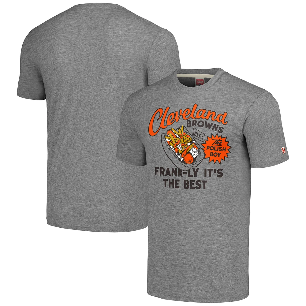 Unisex Homage Gray Cleveland Browns NFL x Guy Fieri’s Flavortown Tri-Blend T-Shirt