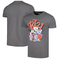 Unisex  Charcoal LINE FRIENDS Street Mood Group T-Shirt