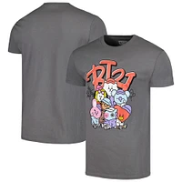 Unisex  Charcoal LINE FRIENDS Street Mood Group T-Shirt