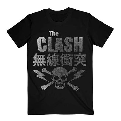 Unisex  Black The Clash Skull & Crossbones T-Shirt