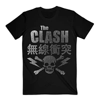 Unisex  Black The Clash Skull & Crossbones T-Shirt