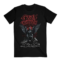 Unisex Ozzy Osbourne Black Black Sabbath Angel Wings T-Shirt